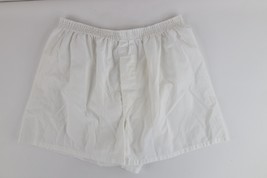 Vintage 60s 70s Blank Sheer Sleep Night Boxers Shorts White Cotton Blend... - $546.85 MXN