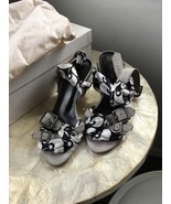PATRIZIA PEPE FIRENZE ITALY SHOES  SIZE-6 M/36 EUR GENUINE LEATHER Suede... - $64.35