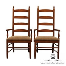 Set of 2 THOMASVILLE Solitaire Collection Early American Style Ladderbac... - $1,199.99