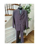 Lucelli Men&#39;s Gray Solid Polyester Single Breasted Blazer &amp; Pant Two Pie... - $105.61 CAD