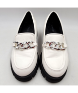 Torrid Off-White Chunky Platform Slip On Heel Shoes Women’s 11 WW Extra ... - £22.05 GBP