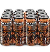 12 Cans Of Rockstar Punched Orange Energy Drink 16 oz Each -Free Shipping - £52.14 GBP