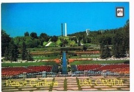 Canada USA Postcard  Peace Gardens North Dakota Manitoba Border - £1.72 GBP