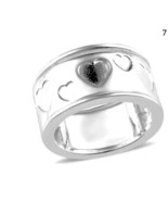 925 Sterling Silver Round Engraved Band Ring Size 7 10mm wide MOTHER&#39;S DAY - £33.23 GBP