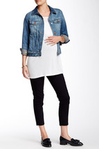 New Womens NWT 185 Designer USA Maternity James Jeans Twiggy Crop Pants 29 Black - £143.88 GBP