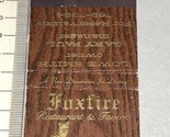 Vintage Matchbook Cover  Foxfire Restaurant  Panama City, FL  gmg  Unstruck - $12.38