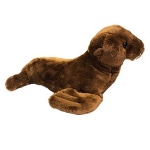 Seal Plush Aurora Destination Nation 12 inch Brown Stuffed Animal Realistic - £16.43 GBP