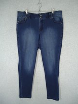 Lane Bryant Women&#39;s Skinny Jeans High Rise Medium Wash Tighter Tummy Size 16 - £12.15 GBP