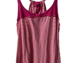 Faded Glory Girls Large 10 12 Red Racer Back Tank Top Striped - $5.39