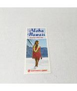 Aloha Hawaii escorted 1970 tour brochure northwest orient movie photo prop - $26.82 CAD