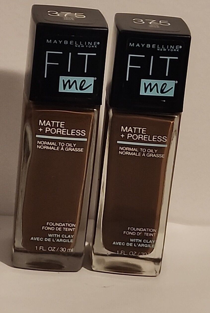Primary image for 2 Maybelline Fit Me! Matte + Poreless Foundation -# 375 Java