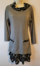 Reborn gray plaid dress NEW NWT - £41.12 GBP