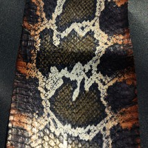 Burmese Python Print Genuine Cobra SNAKESKIN SNAKE SKIN Leather Hide Pel... - $20.42+