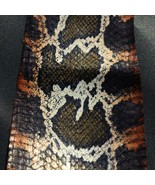 Burmese Python Print Genuine Cobra SNAKESKIN SNAKE SKIN Leather Hide Pel... - $20.42+