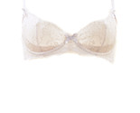 L&#39;AGENT BY AGENT PROVOCATEUR Womens Bra Sheer Elegant Lace White Size 32B - $29.09