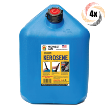 4x Cans Midwest Kerosene 7610 Safe Gasoline Can | Spout Included | 5 Gal... - £74.71 GBP