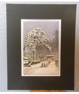 Matted Print Kawase Hasui Japan Honmonji Templein Snows 8 x 10&quot; Sealed B... - £10.16 GBP