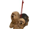 Midwest CBK Brown Lhasa Apso Momma Dog with Puppy Ornament  - $6.68