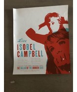 ISOBEL CAMPBELL Promo Tour POSTER Ballad Of The Broken Seas 18” X 21.5” - $15.00