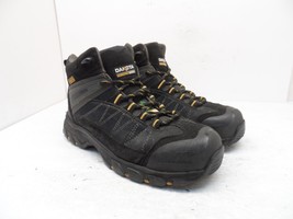 DAKOTA Men&#39;s Mid-Cut Quad Comfort Steel Toe Work Boots Black Size 9.5W/L - £34.37 GBP