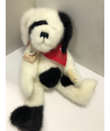 Boyds Bears Dog Duffy P Hydrant Black White Jointed &amp; Weighted Animal Plush - $33.85 CAD