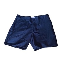 Club Monaco Men’s Navy Blue Flat Front Casual Cotton Chino Shorts Size 34 - £25.54 GBP