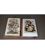 LOT OF 2 WOODEN HUMMEL WALL PLAQUES Wood Wall Hanging  - €21,35 EUR