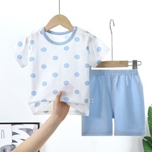 Baby Boys Girls Clothing Set Summer  Kids Polka Dots  Short-Sleeved T shirt &amp; Sh - £61.57 GBP
