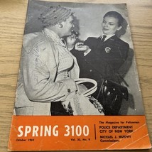 SPRING 3100 NYPD MAGAZINE OCTOBER 1962 - $134.09 MXN
