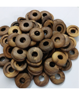 radiator pipe cover walnut lacquered rosette pipe collar wooden high pro... - $6.26 CAD