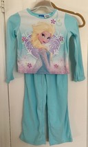 Disney Frozen Elsa 2 Pc Flannel Sleepwear Pajama Set 4/5 Girls Perfect Gift - £11.86 GBP