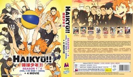 ANIME-DVD~Haikyu! Staffel 1-4 (1-85 Ende + 2 OVA + 4 Film) Eng Sub &amp; Alle... - £33.09 GBP