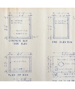 1970 Railroad Bangor Aroostook Car House Privy Bathroom Blueprint C9 DWDD15 - $168.74