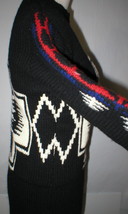 New Womens NWT Jumper MSGM Italy Wool Sweater Dress M Black White Nordic... - £926.71 GBP