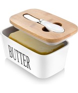 Butter Dish with Lid for Countertop, Ceramic Butter Keeper Container wit... - $447.18 MXN