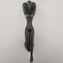 Lady Figurine Brass Door Handle 7.5&quot; - Nepal - £31.41 GBP