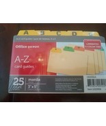 Office Depot Brand A-Z 3&quot; x 5&quot; Poly Index Card Guide Set, Set Of 25 Cards - €18,46 EUR