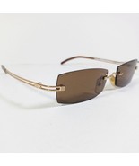 Givenchy SGV 002 Col 300X Gold/Brown Vintage Slim Rimless Sunglasses w/Case - $110.00
