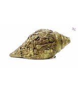 Vintage Brass Tribal Engraved  Kali Maa Devi Sea Shell Ritual Antique Sa... - €151,18 EUR