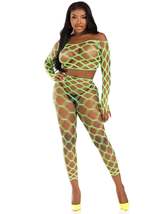 2 Pc Net Crop Top and Footless Tights - £16.98 GBP