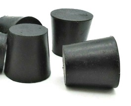 #5 Solid Rubber Stoppers  Lab Tapered Plug Cork  Fits 1&quot; ID  Various Pac... - £8.53 GBP+