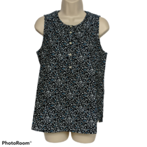 NWT Universal Thread Womens Floral Print Henley Tank Top Size XS Sleeveless - $23.76