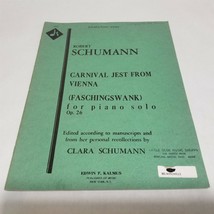 Robert Schumann Carnival Jest from Vienna Piano Solo Op. 26 Sheet Music - £14.44 GBP