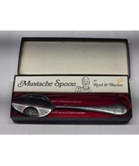 Vintage Reed &amp; Barton Silverplate Master Mustache Spoon Complete With Ba... - $31.88