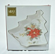 Mikasa Holiday Bloom Tree Candy Dish With Box Christmas Holiday #FK026-503 - £13.54 GBP