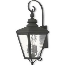 Livex 2033-04 Black Traditional Outdoor Wall Lantern - £657.91 GBP