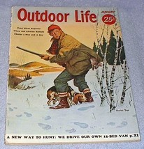 Outdoor Life Magazine January 1955 Charles Dye Cover Hunt Fish Boat - £7.93 GBP