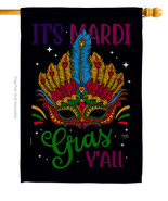 Mardi Gras Yall Tapestry Home Decor Banner Wall Art Lawn Garden Decoration - £29.64 GBP