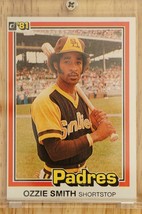 Vintage 1981 Donruss Baseball Trading Card OZZIE SMITH Padres Shortstop #1 - £6.66 GBP