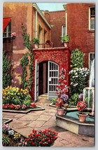 Postcard Little Theater Courtyard New Orleans LA Louisiana - £2.79 GBP